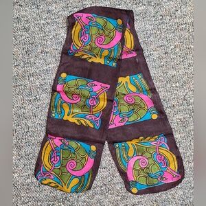 The Irish Store Celtic Bird Silk Neck Scarf